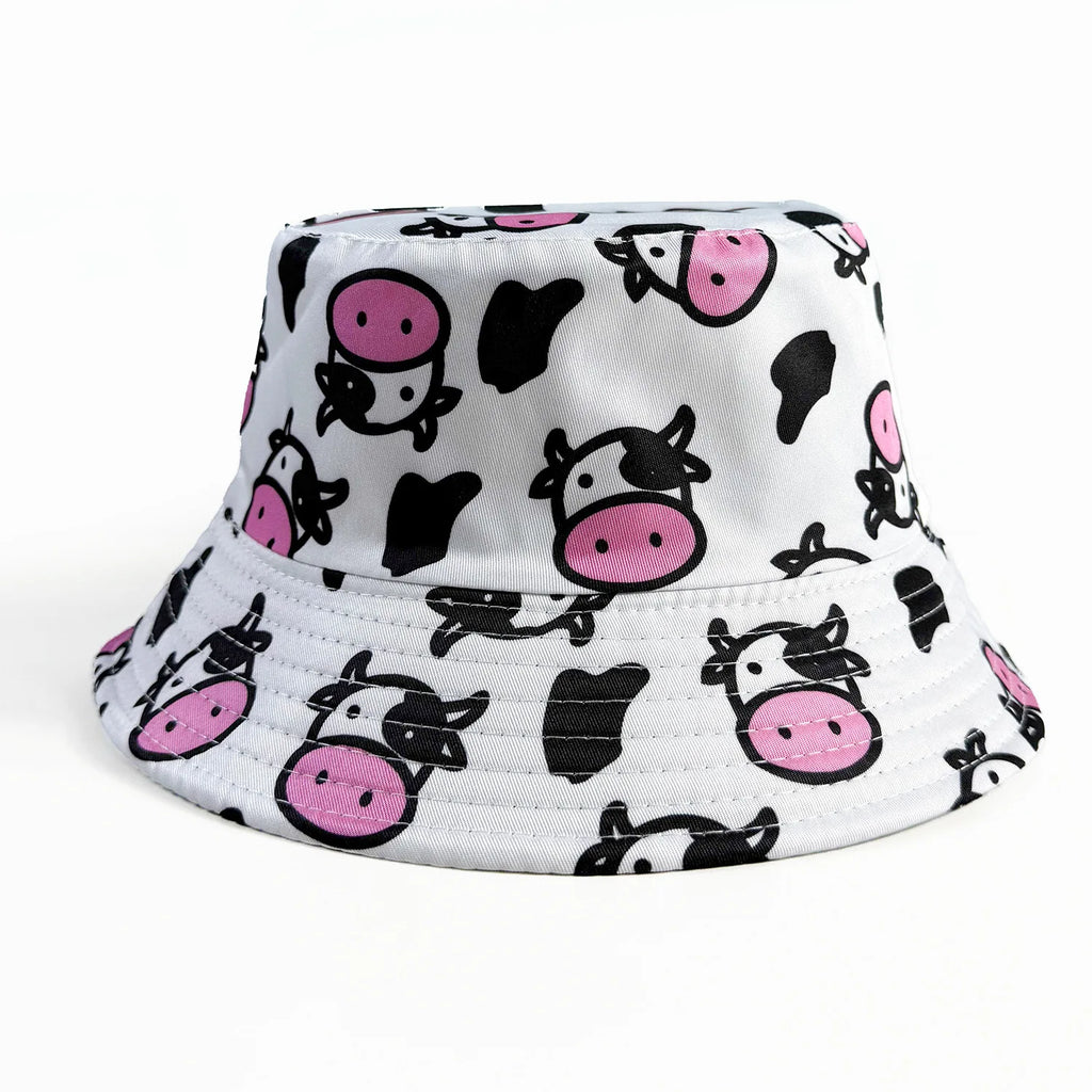 Cartoon Youthful Cool Novelty animal cow frog duck fisherman hat Outdoor Leisure Sunscreen Sun Hat Men Women bucket hats