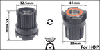 Fahrrad Micro Spline Freilauf MTB Rennrad Naben Konverter Endkappe Adapter 11/12 Fach MS HG DT Nabenkörper Treiber für XD DT240/350