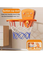 Boys basketball stand set, punch-free indoor basketball stand, children's shooting stand for home use, 7-inch silent basketball