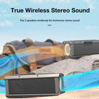 BlitzWolf BW-WA3 100W TWS Bluetooth-Lautsprecher mit vier Treibern, doppelter Membran, tiefem Bass, RGB-Licht, IPX5 Wasserdichtigkeit, 5000mAh Akku