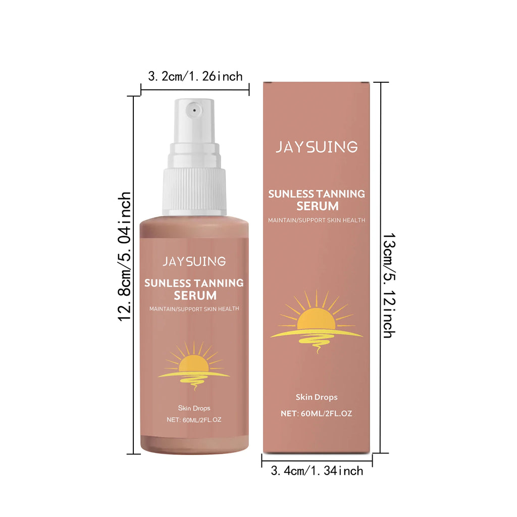 Kräuter-Selbstbräunungs-Essenz-Spray, bräunungsloses Bräunen, Verbesserung des Haut-Melanins, flüssiger Bronzer, natürlicher Bräuner für Körper und Gesicht, nährend