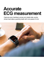 Neue Gesundheitsuhr Harnsäure Blutdruck Blutsauerstoff Körperanalyse Körperfett Smartwatch EKG+PPG Bluetooth Anruf Uhr Frauen Männer