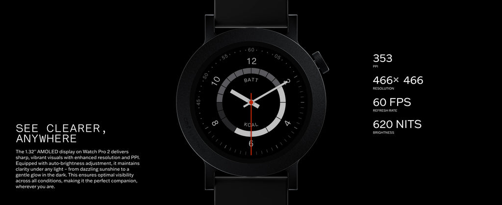 CMF by Nothing Watch Pro 2 1.32" AMOLED-Display Bluetooth-Anrufe mit KI-Rauschunterdrückung