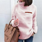 Winter Superweicher und bequemer einfarbiger Rollkragenpullover Damenpullover Mode Reißverschluss Sexy Oberteil Damen Hipster Kleidung