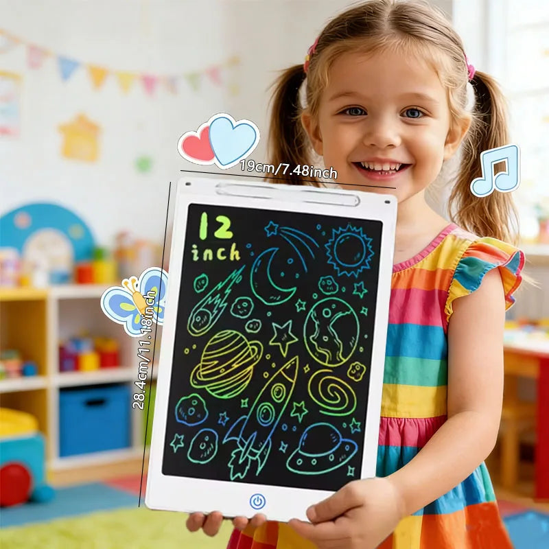 8.5/10/12 Zoll LCD Schreibtafel Zeichenbrett Doodle Kreidetafel Lernspielzeug für Kinder Geburtstagsgeschenk Reisespiel