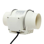 220V Abluftventilator, leiser Inline-Lüfter Abluftventilator für Küche/Bad/Nasszelle, 2600 U/min