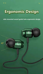 Gamer kabelgebundene Kopfhörer Gaming kabelgebundene Ohrhörer Metall HiFi Bass Stereo 3,5mm Ohrhörer Earbud für Handy Computer Mikrofon L-Klinke magnetisch