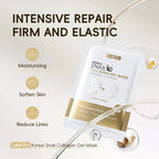LAIKOU Korea Schnecken-Kollagen-Essenz-Maske, feuchtigkeitsspendende Tuchmaske, Anti-Falten-Gesichtsmaske, straffende Hautpflege, 25g*20 Stück