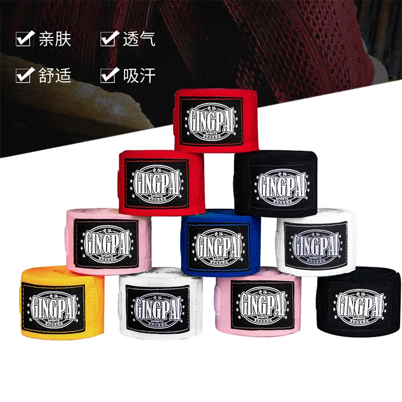 3/5M Boxbandagen Baumwolle Elastische Handschützer Handgelenkbandage Handband Verband Fitness Sanda Muay Thai Karate Sport Faustbandage