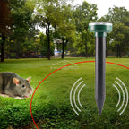 4/8X Solar-Vertreiber Solarbetrieben Ultraschall Sonic Maus Maulwurf Schädlings Nagetier Abwehr Vibrationswelle Garten Rasen Bauernhof Feld Außenbereich