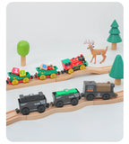 Neues elektrisches Eisenbahnset, kompatibel mit Thomas Holzeisenbahn Schienen Zugspielzeug für Kinder Weihnachtsgeburtstagsgeschenk