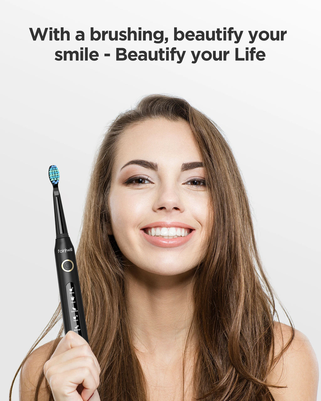 Fairywill Water Dental Flosser Zähne Tragbarer kabelloser USB Munddusche Reiniger IPX7 Wasserdichtes Elektrische Zahnbürsten Set Zuhause