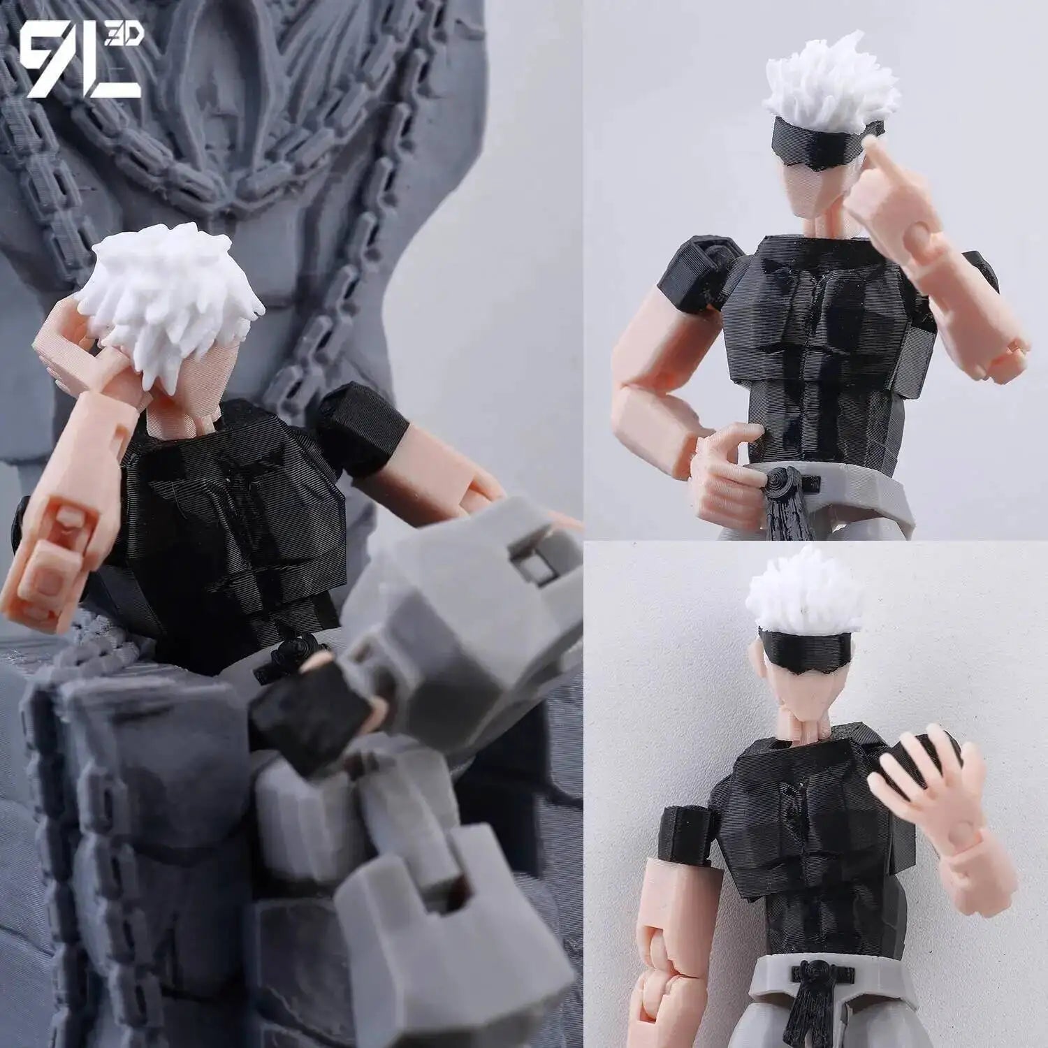 9L3D Lucky13 Gojo Sukuna Jujutsu Fushiguro Toji Gojo Satoru Actionfigur Dummy13 T13 Mehrgelenkige Sammlerstücke Titan13