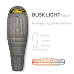 AEGISMAX Wind Hard Dusk Upgrade 7D Nylon DWR 800FP Ultra Dry Daune Pro Ultraleichter Schlafsack für Camping und Wandern für Damen und Herren