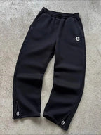 Neue Y2K Hosen Personalisierte Hosenbein Reißverschluss Stickerei Hip Hop Lässige Jogginghosen Herren Retro Straight Pants Trainingsanzug Streetwear