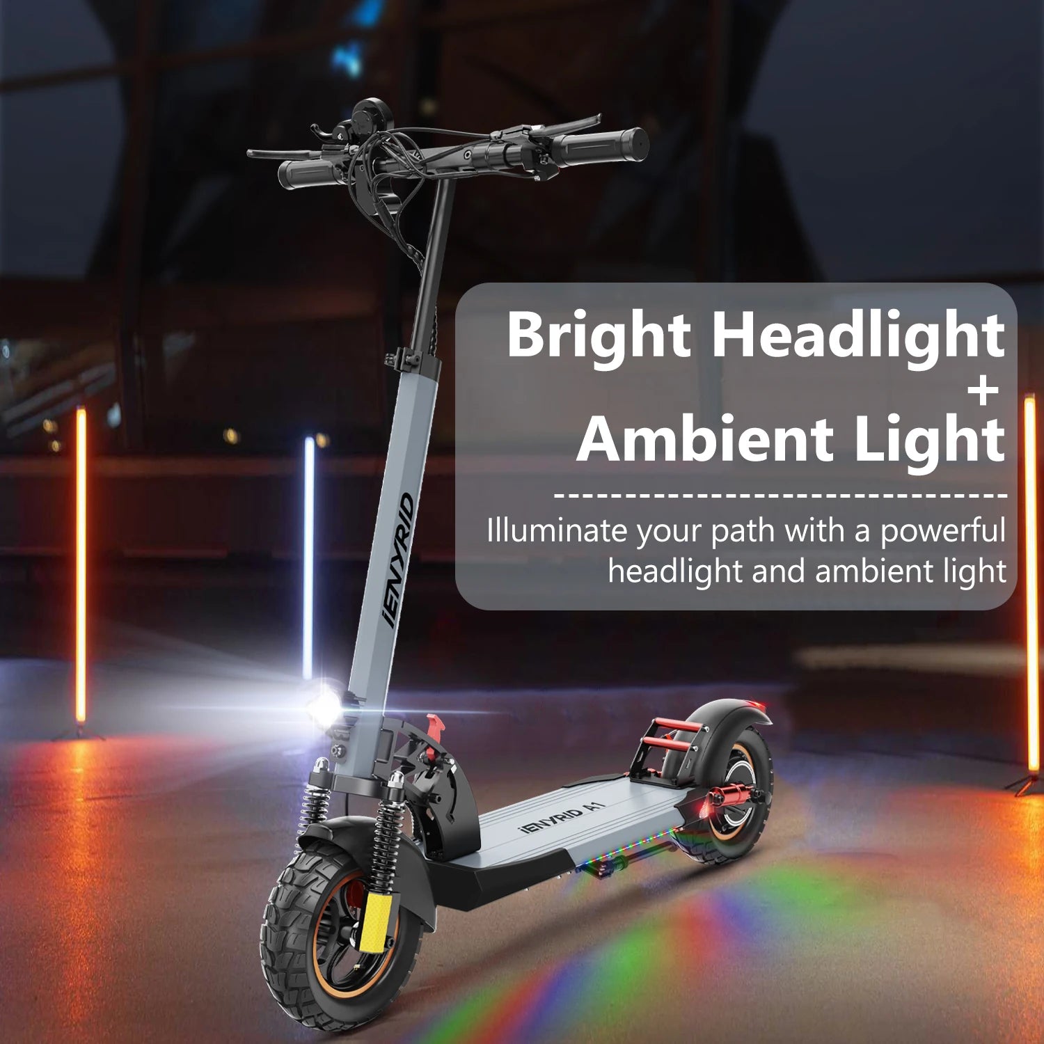 Polnisches Lager. Schnelle Lieferung E-Scooter iENYRID A1 Elektroroller für Erwachsene, leicht für tägliche Pendelfahrten, Dual Sho