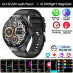 2025 Neue Smartwatch für die Krankenpflege: Blutsauerstoff, Blutfett, Harnsäure, EKG+PPG, Körpertemperatur, Bluetooth-Anruf, Gesundheits-Smartwatch