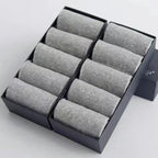 20 Stück/Los Herren Socken aus reiner Baumwolle Übergröße Einfarbig Freizeit Business Lange Socken Atmungsaktive Weiche Herrensocken EU39-48