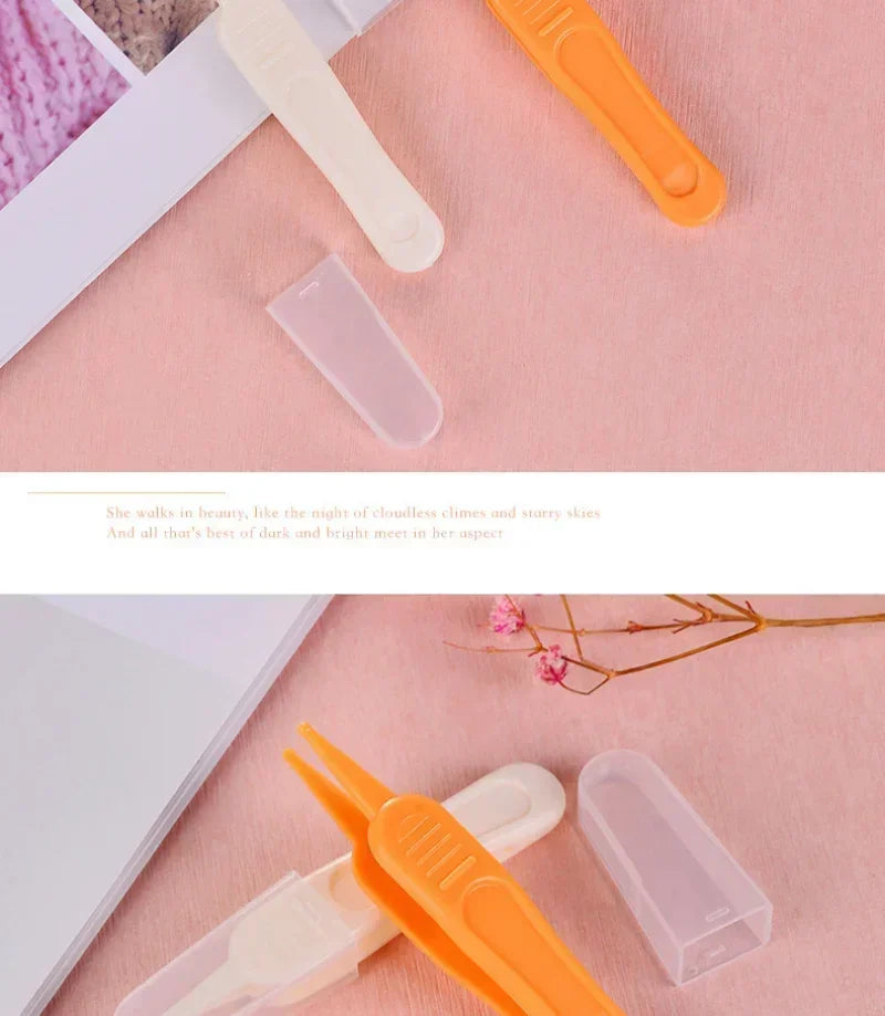 Babynasenreiniger Kleinkind Nasenhöhlenpflegebedarf Kinder Sicherheitszange Reinigungszange Baby Essentials Pinzette aus Kunststoff