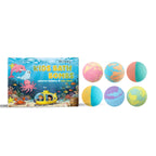 12er Badekugeln Set mit Überraschungsspielzeug, ätherischen Ölen, feuchtigkeitsspendender Hautpflege, Badespaß, sensorisches Spielzeug Geschenk für Jungen & Mädchen
