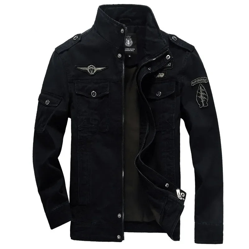 2024 neue Frühling Herbst Herren Bomberjacke Lässige Taktische Mäntel für Herren Baseball Schlanke Outdoor Windbreaker Werkzeugjacken