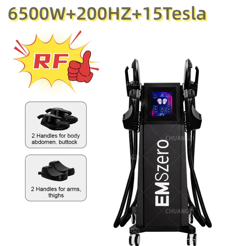 EMSZERO 6500W 200HZ Elektromagnetischer Lifter Muskelstimulator Gewichtsverlust Körperformung Massagegerät
