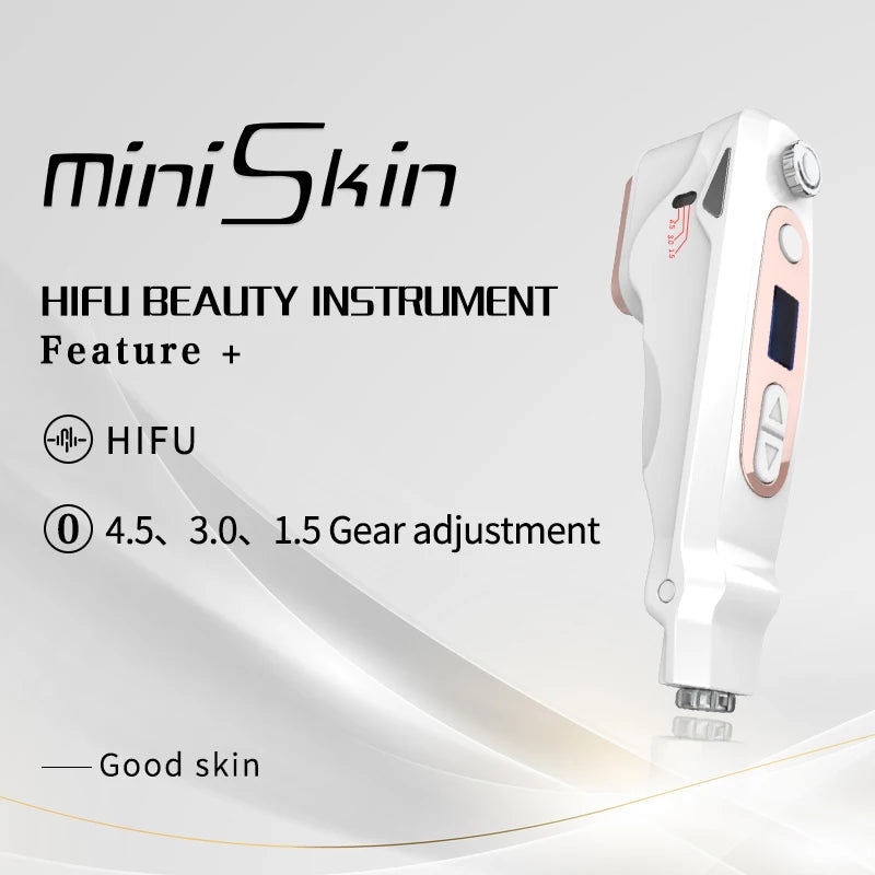 Professioneller Mini HIFU Gesichtsverjüngung Anti-Aging Falten Schönheitsgerät Ultraschall Hautpflege SPA Salon Heimgebrauch für Frauen