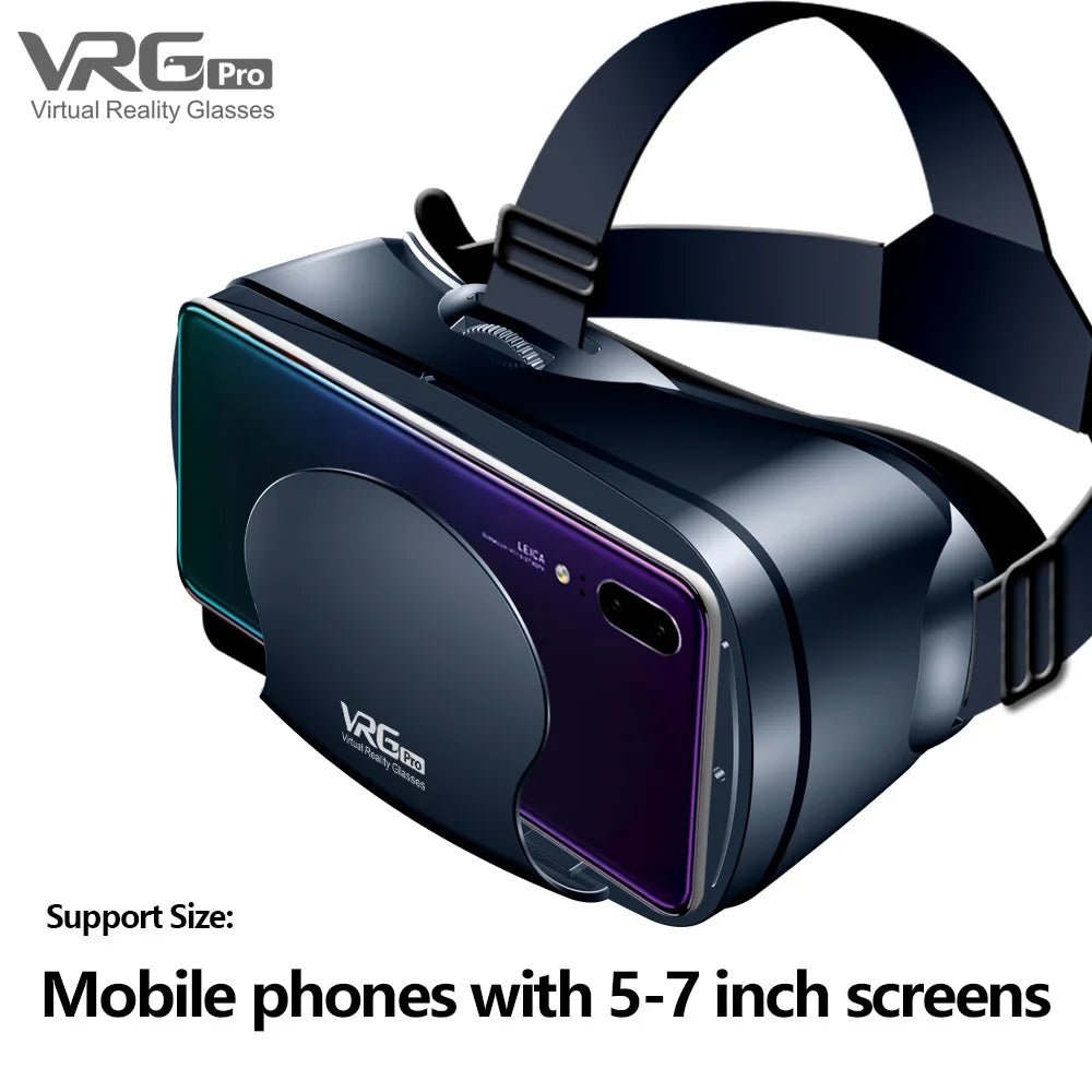 Virtual Reality 3D VR Headset Smart Glasses Helm für Smartphones Handy Mobile 7 Zoll Linsen Fernglas Brille Geräte