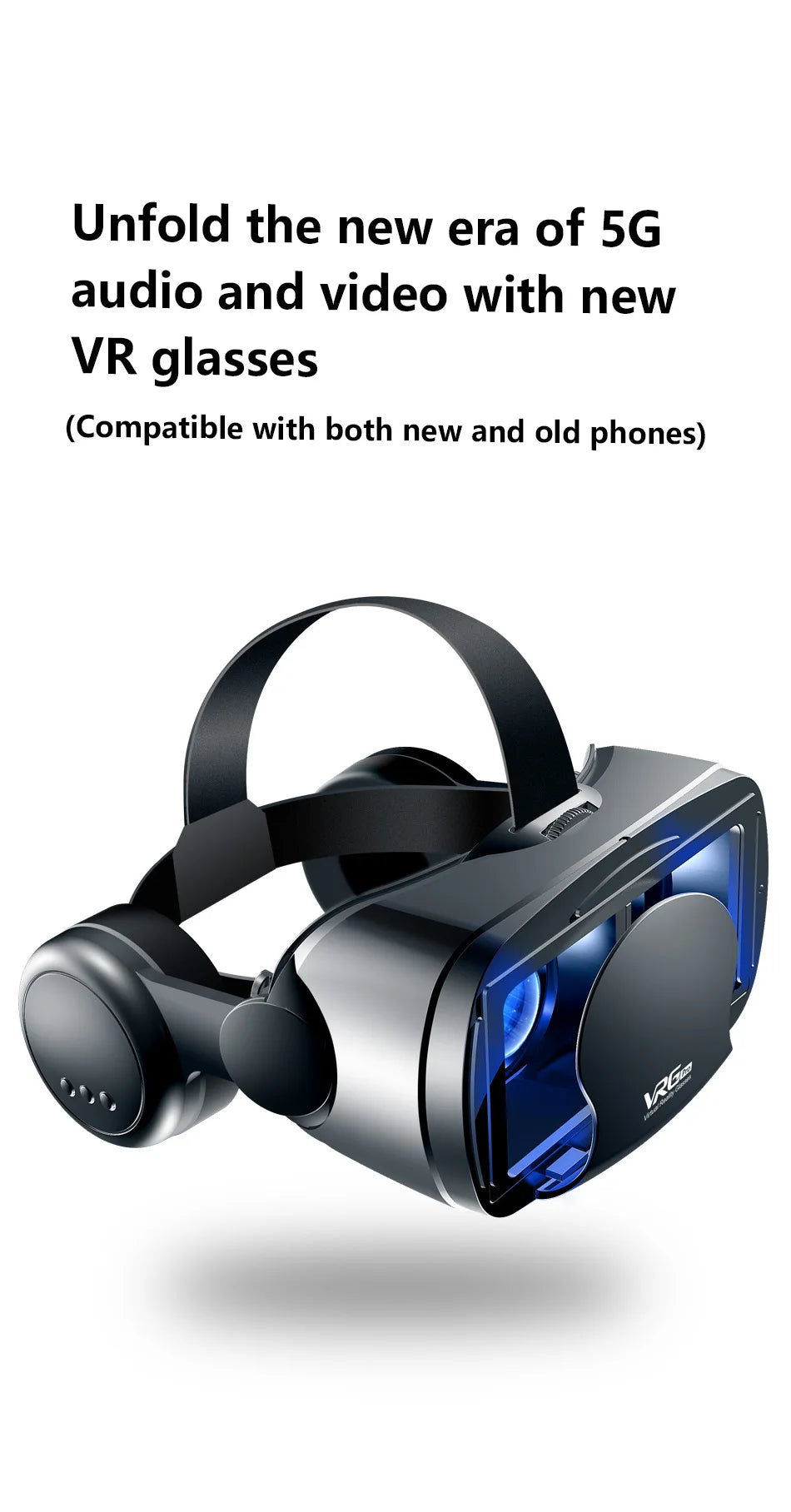Virtual Reality 3D VR Headset Smart Glasses Helm für Smartphones Handy Mobile 7 Zoll Linsen Fernglas Brille Geräte