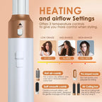 5-in-1 Warmluftbürste Heißluftkamm-Set Professioneller Lockenstab Haarglätter Styling-Tool für professionelle Haartrockner