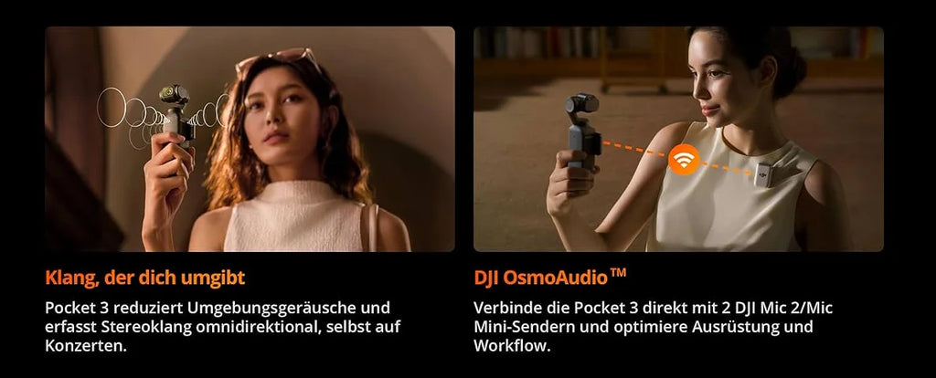 DJI Osmo Pocket 3 Creators Combo Handheld Gimbals Original Marke Active Track 6.0 4K/120 FPS 3-Achsen Gimbal Mechanische Stabilisierung