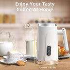BioloMix 5-in-1 smarter Milchaufschäumer mit LED-Touch-Display, stilvoller Schaum für Kaffee & Lattes, Heiß- und Kaltschaumbereiter