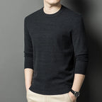 2025 Neuer Herren-Freizeitpullover Rundhals Langarm Strickpullover Rautenmuster Mode Vielseitiges Oberteil 2029
