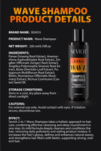 Deep Wave Control Pomade 360 Biotin Sport Starker Halt Wellen Haargel mit Bürste Wellenhaaröl Shampoo Spülung Stylingpflege
