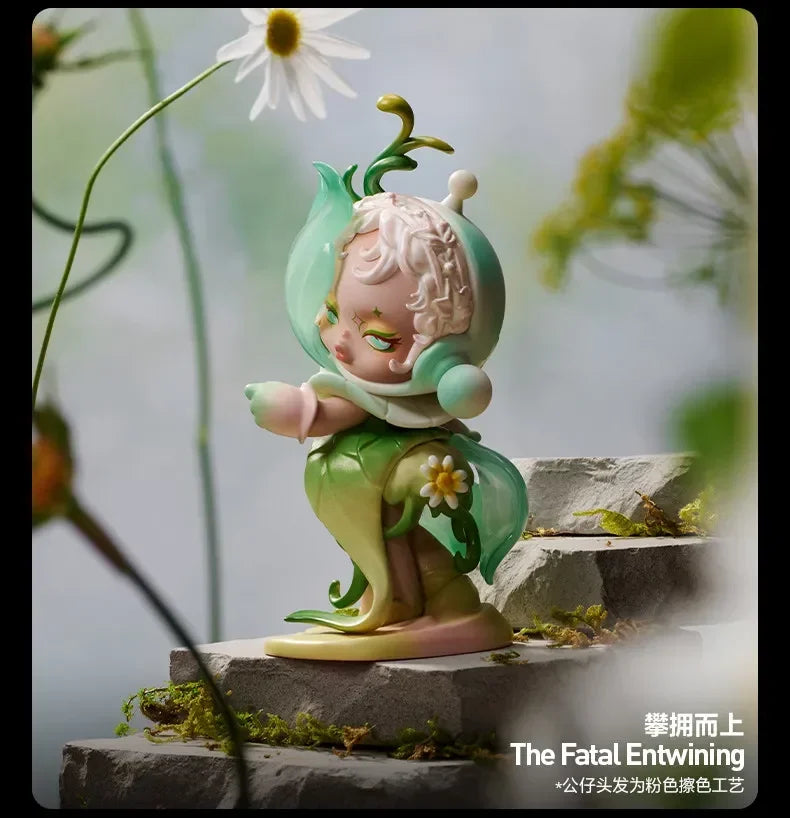 POP MART SKULLPANDA Petals In Four Acts Serie Mystery Box Genuine Blind Box Überraschungsspielzeug Taschenornament Figur Heimdeko Desktop