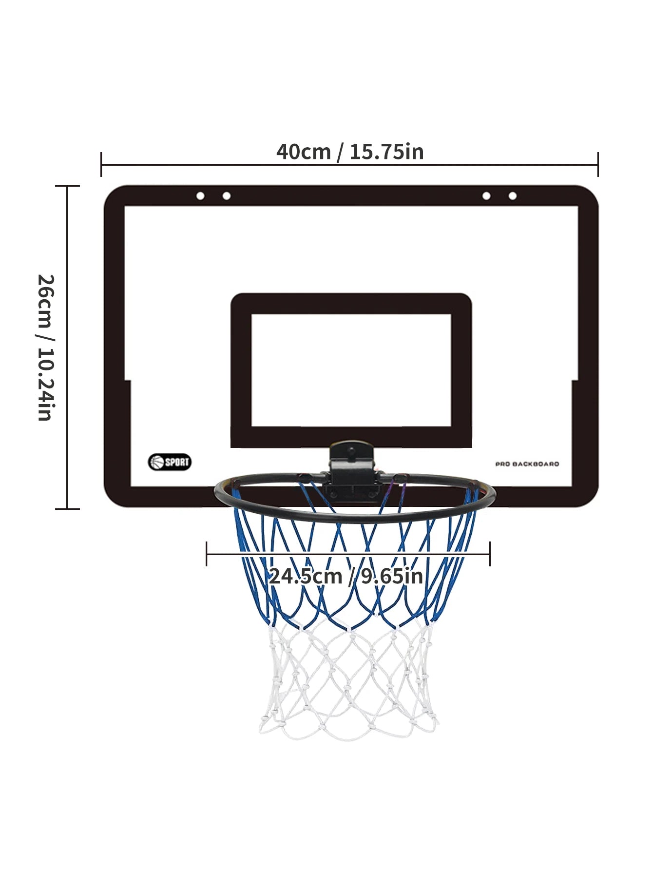 Indoor Kinder Sicherheit und Spaß Spiele Kinder Heim Sport Basketball Set Wandhalterung Nicht perforierter Basketballrahmen