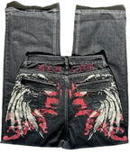 Amerikanische Y2K 2025 Neue weite Baggy Black Jeans Oversized Damen Street Casual Joker Denim-Hose Paar-Jeans Vintage Streetwear