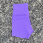 Sexy einfarbige Damen-Fitness-Sportshorts, hohe Taille, athletische Yoga-Shorts, Bein-Radfahren, umfassendes Training, Jogging, Squat-Proof