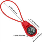 Mini Taktischer Kompass Schlüsselanhänger Outdoor Survival Tool für Camping, Wandern, Abenteuer - Taschennavigator für Jagd & Klettern