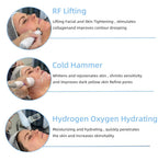 7-in-1 Wasser-Sauerstoff-Bläschen-Maschine professionelles Hydra Wasser Dermabrasions-Schönheitsgerät Gesichts-Spa-Hautpflege Hautreinigung