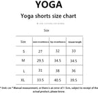 TEVEO Damen Yoga Shorts Dehnbar Atmungsaktiv Peach Butt Lift Fitness Laufshorts High Waist Stretch Schweißableitend