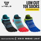 WRELS Zehensocken Laufsocken für Herren Damen Atmungsaktive Fünf-Finger-Socken Hochleistungs-Sport-Fünf-Zehen-Socken
