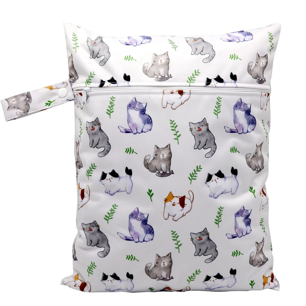 Wasserdichte Wickeltasche Windeltasche Mama Baby Umstandstasche Waschbare Reißverschluss Windel-Organizer Trockenbeutel Reisetragetasche 30x40cm