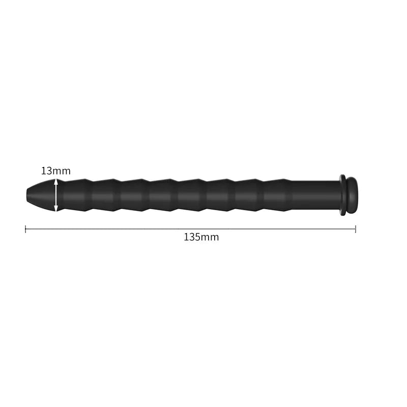 5 Größen gebogene Harnröhren-Sonde Penis-Einführung Stimulation Dilatator Keuschheitskatheter hohler Penis-Plug mit Stopper Sexspielzeug für Männer