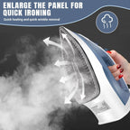 BRIEFNESS 2400W Dampfbügeleisen Handbügeleisen Einstellbarer Thermostat Regler Bügeleisen Kleidung Tragbares Bügelwerkzeug