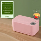 Baby Wipe Warmer Heater with LED Display, Wet Towel Dispenser Portable USB Charge Baby Wipe Warmer Napkin Heating Box Home/Car