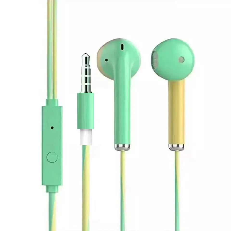 3.5mm Kabelgebundene Kopfhörer mit Bass In-Ear-Stereo-Kopfhörer Musik Sport Gaming Headset mit Mikrofon für Xiaomi IPhone Huawei Samsung