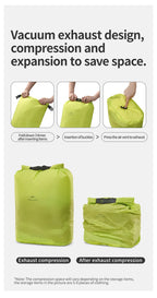 Naturehike Rolle-Aufbewahrungstasche Outdoor Reise Wandern Leicht Wasserdicht Vakuum Kompressionsspender Taschen Tragbarer Organizer