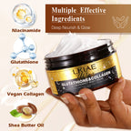 LKIAE Ultra Glutathione Kollagen Haut Leuchtende Körpercreme, 24-Stunden Intensive Feuchtigkeit, Aufhellend, Tiefenpflege & Glanz, 200ml