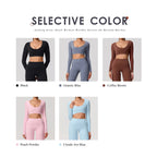 Neue Sommer Damen Rückenloses Langarm Yoga-Top Atmungsaktive weiche Sportbekleidung für Fitness-Training Bequeme Fitnesskleidung für Frauen
